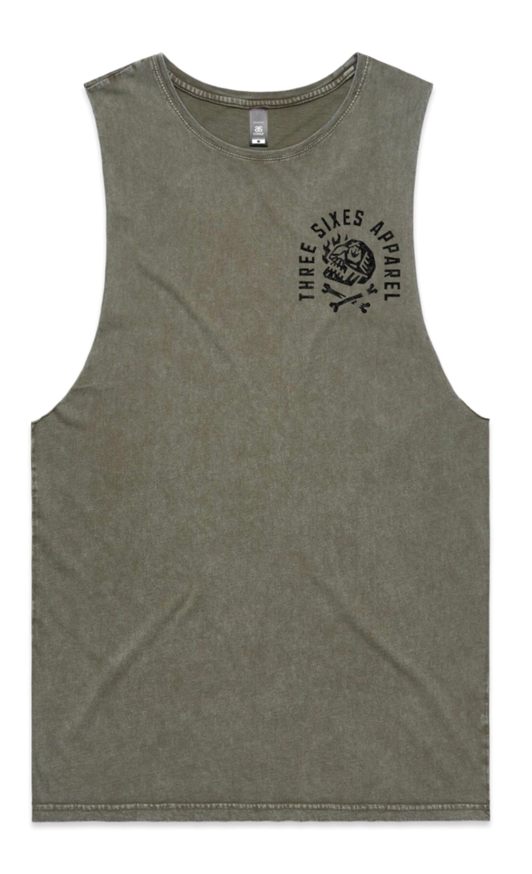 Skull And Cross Bones Stone Wash