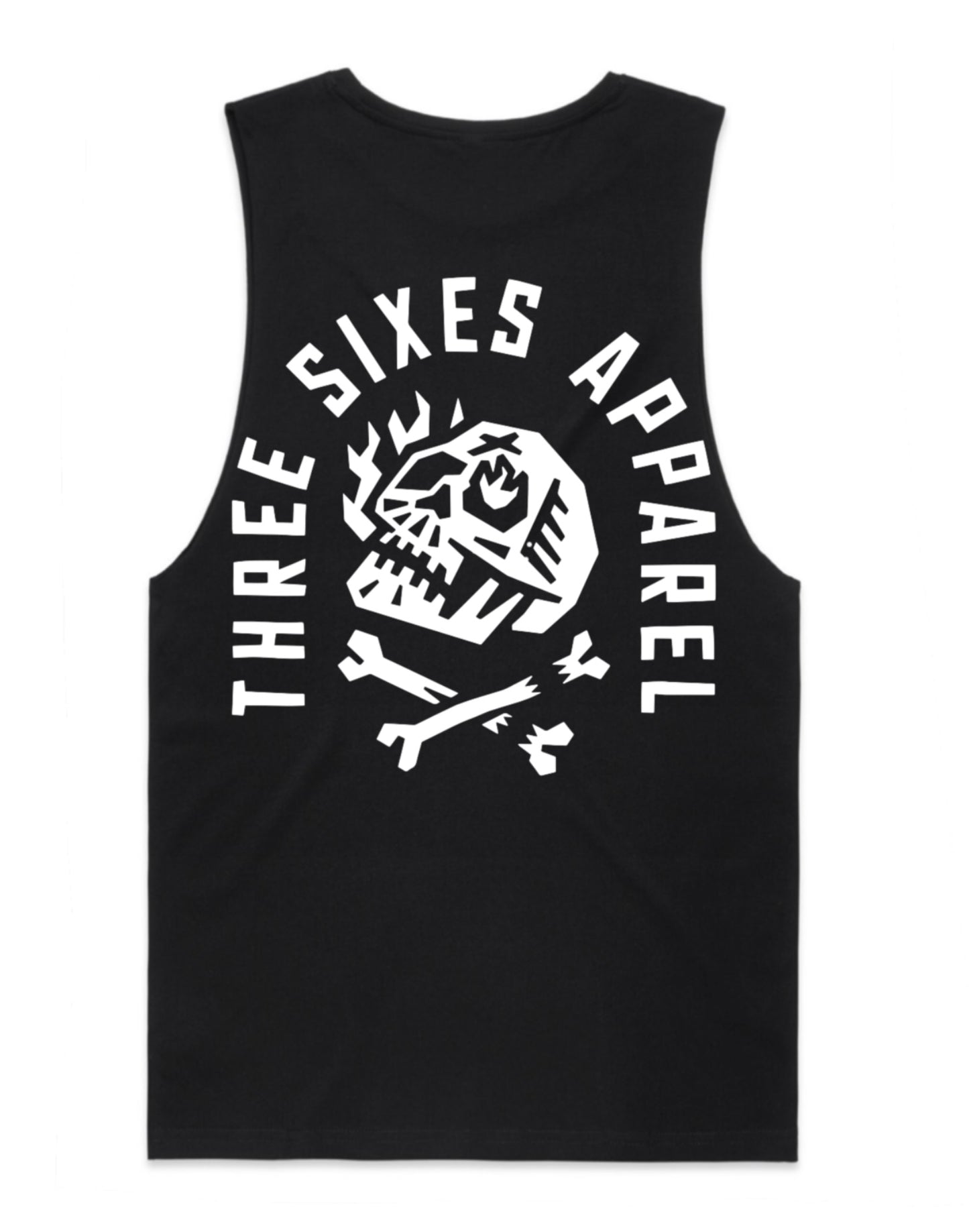 Skull And Cross Bones Drop Sleeve Vest